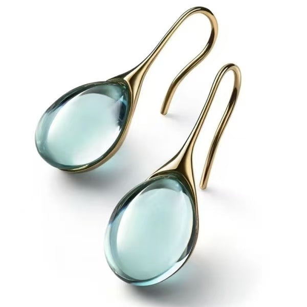 Natural Stone Hook Dangle Earrings