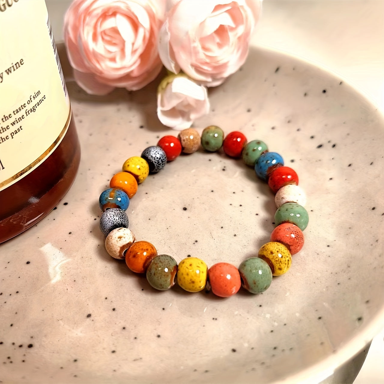 Handcrafted Ceramic Bead Bracelet