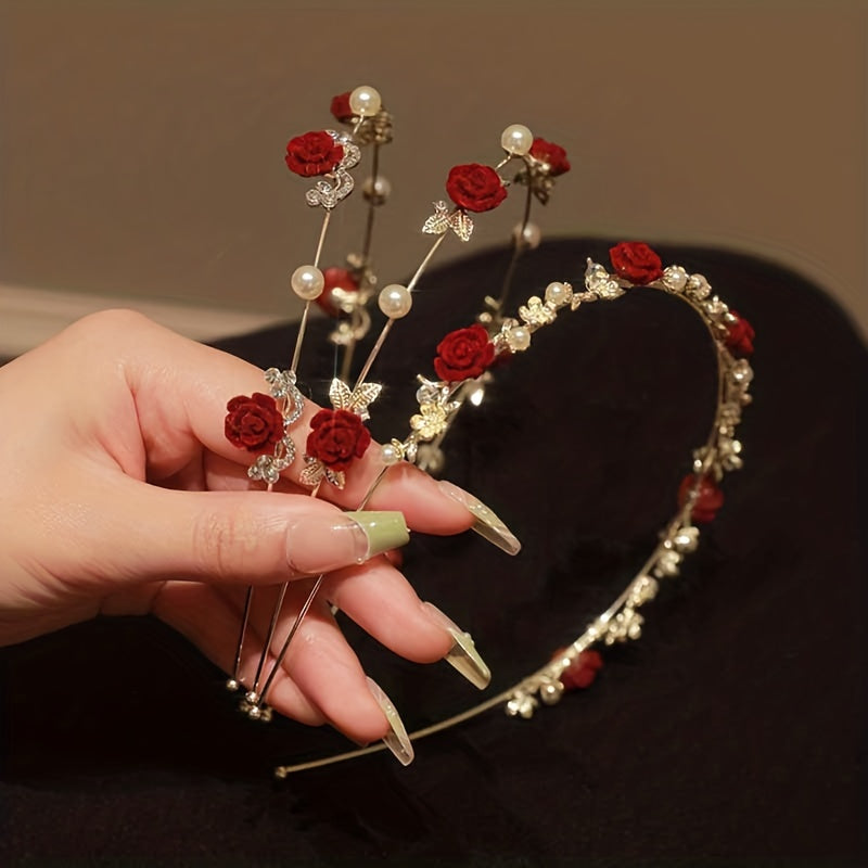 Rose Flower Headband