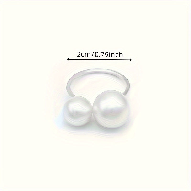 Double Pearl Ring