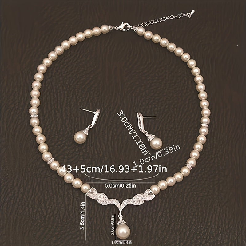 Earrings Plus Necklace Elegant Jewelry Set