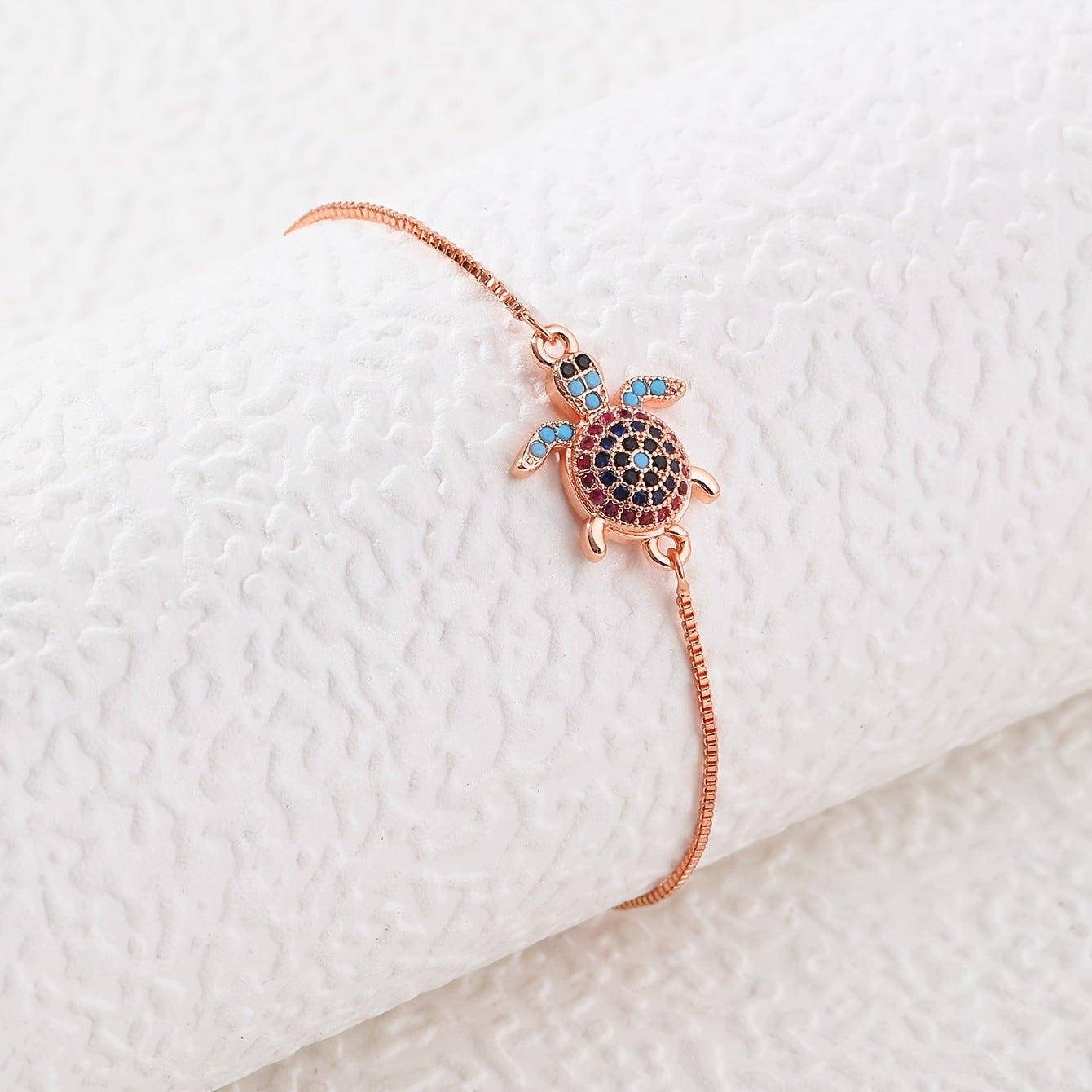 Adjustable Sparkling Turtle Bracelet